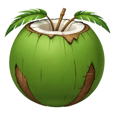 Green Coconut  sticker