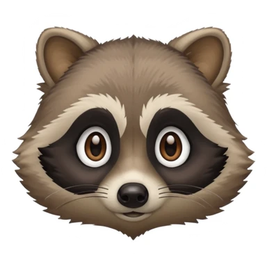 Rambly the raccoon sticker