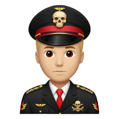 petty officer rank in black and red with a helldiver skull sticker