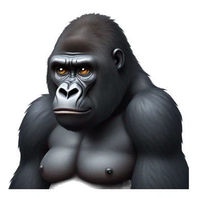 Gorilla shrugging shoulders like 🤷‍♂️  sticker