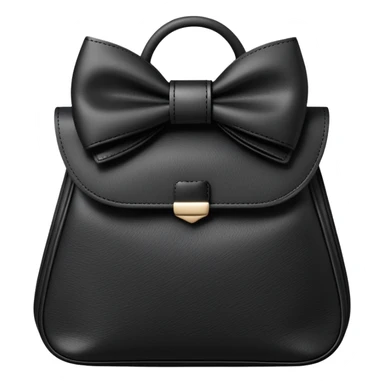 Black makeup cosmetics bag with black bow   sticker