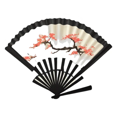 Japan Hand fan sticker