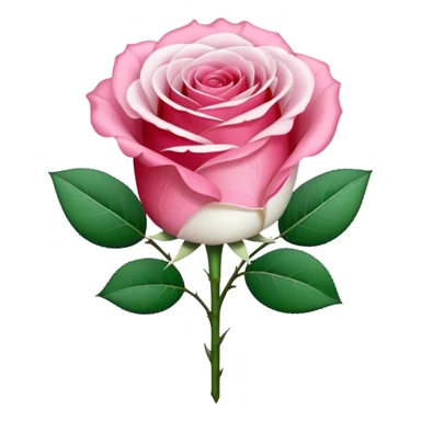 One pink rose and one white rose in transparent bouquet with red band  sticker