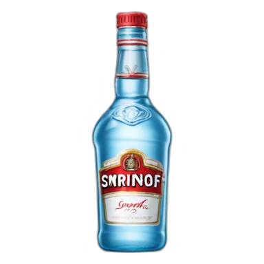 bottle of smirnoff sticker
