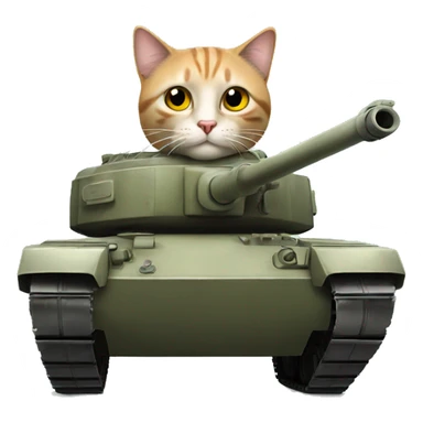 Cat in a tank sticker