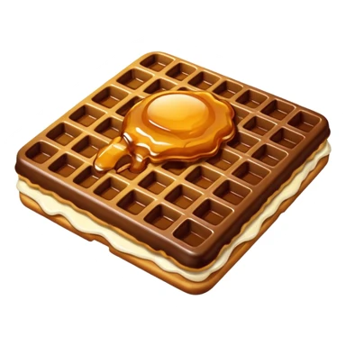 Chocolate waffle  sticker
