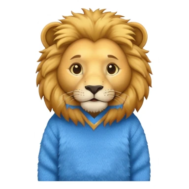 lion wearing  jumper sticker