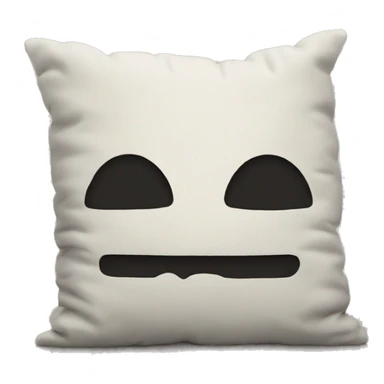 cartoon head buried in pillow sticker