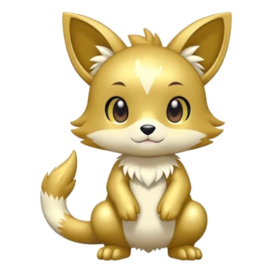 Shiny Cute Chibi Anthro Sona Fakemon Full Body sticker