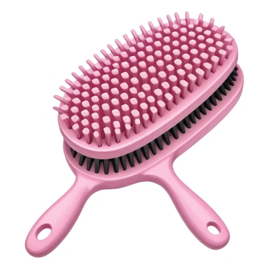 light pink hairbrush apple emoji style variation 4 sticker