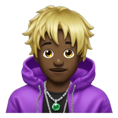 lil uzi vert avec son diamant dans le front sticker