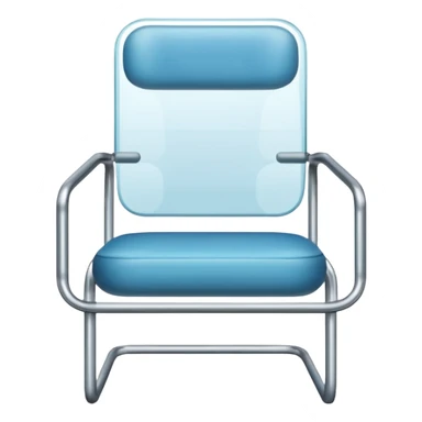 danish design glass chair sticker