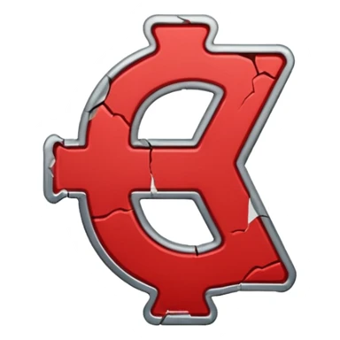 a money billet with a red X shape through, like for free sticker