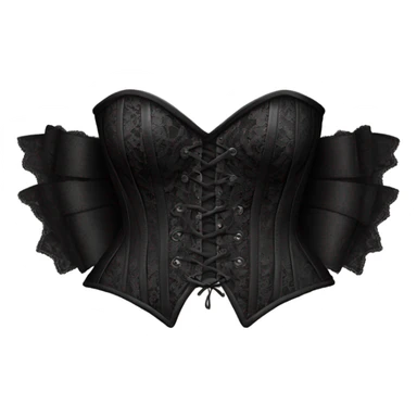 black lace corset sticker