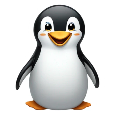 penguin laughing sticker