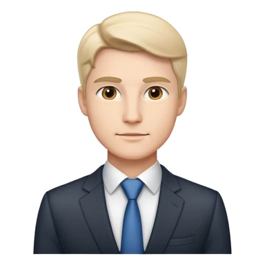 ceo business confidently, wears smart business attire sticker