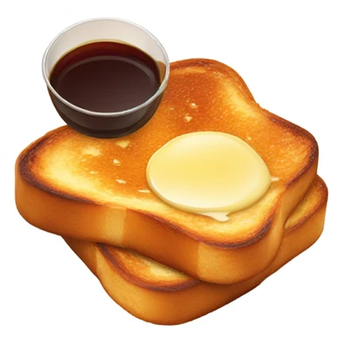 french toast with syrup sticker