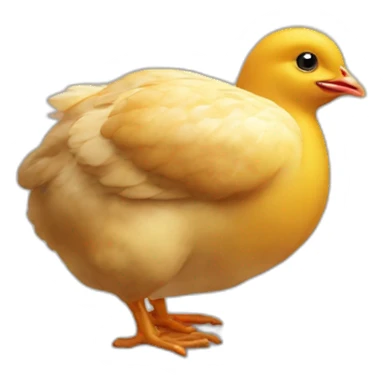 Un poussin dans une coquille sticker