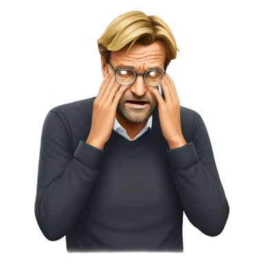 Klopp facepalm sticker