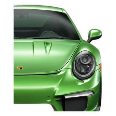 green Porsche 911 gt3 rs sticker
