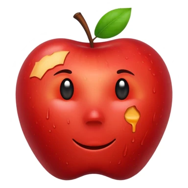 apple emojji corruption sticker
