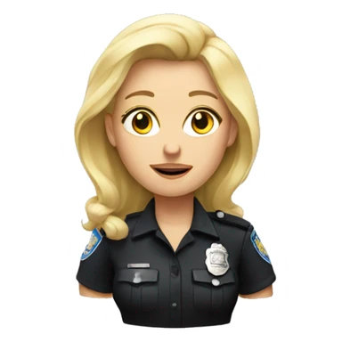 Blonde woman arrested sticker