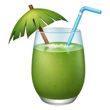 Green Coconut water sticker
