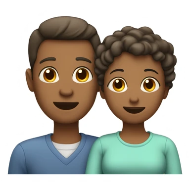 Family mother father son daughter sticker