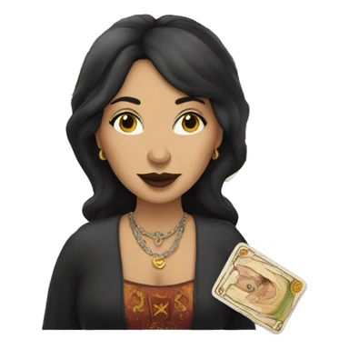 Tarot reader lady sticker