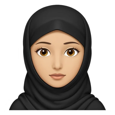 Muslim woman with niqab sticker
