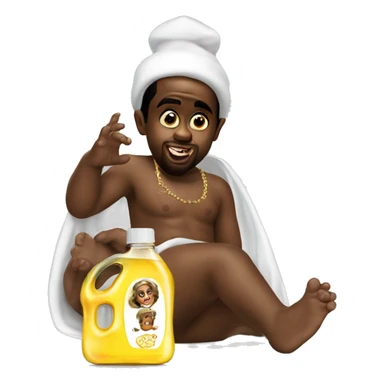 P.diddy baby oil sticker