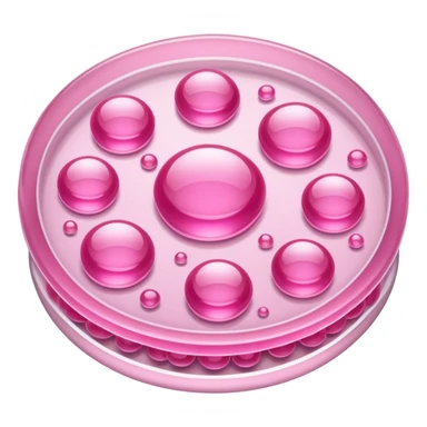 placa de petry com bolinhas rosas sticker