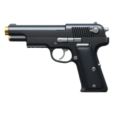 pistol with silencer sticker