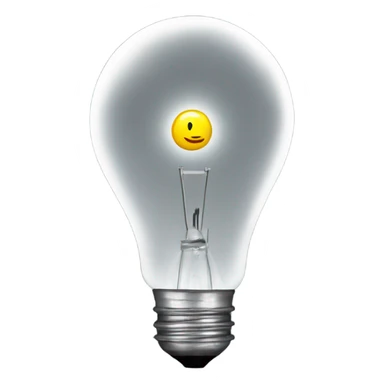 Lightbulb above person sticker