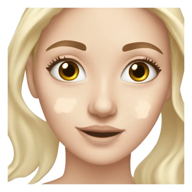 white girl doing skincare sticker