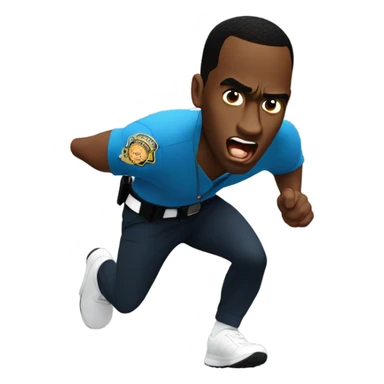 P diddy running from the law  sticker