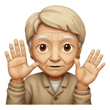 Hii hand + face sticker