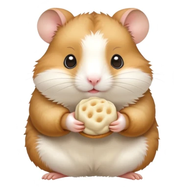 Hamster holding a dumpling  sticker