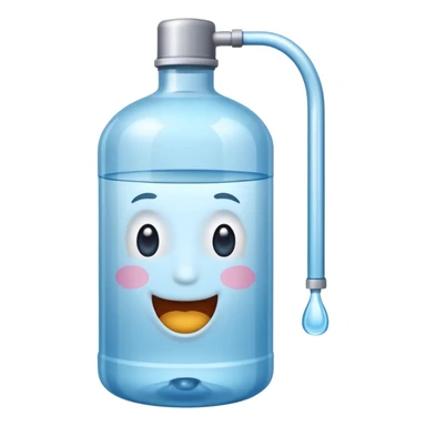 botella de 20 litros de agua purificada sin caritas sticker