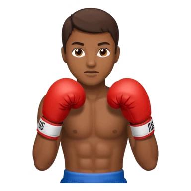athlete in boxing gloves sticker