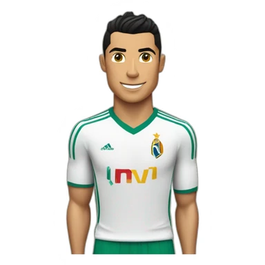 Cristiano Ronaldo porte le maillot ageriap, sticker