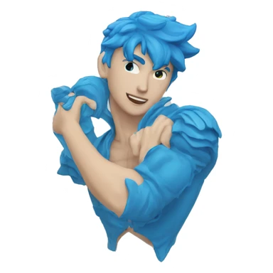 Coeur bleu brisé  sticker