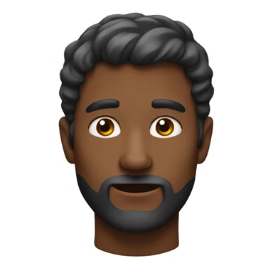 Homme chauve sans barbe sticker