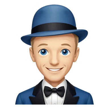 Fred Astaire with blue eyes sticker