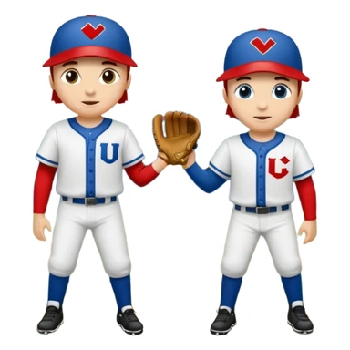 quiero dos equipos enemigos de baseball  sticker