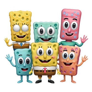 You want to make the emoji of SpongeBob and her friends real sticker
