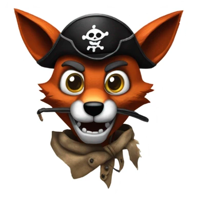 Foxy fnaf pirate foxy  sticker