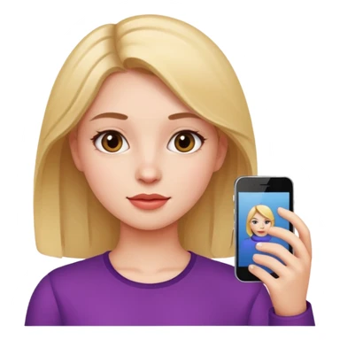 Face clen girl selfie sticker