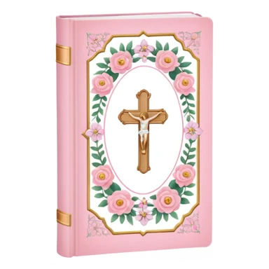 make a catholic catechism with very girly pink tones sticker