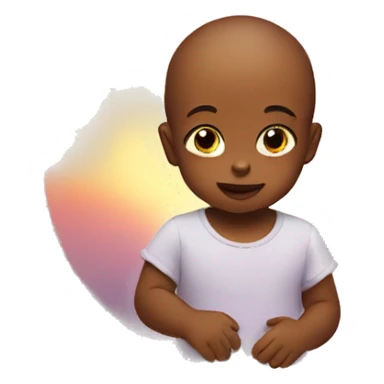 Baby in a sunrise sticker